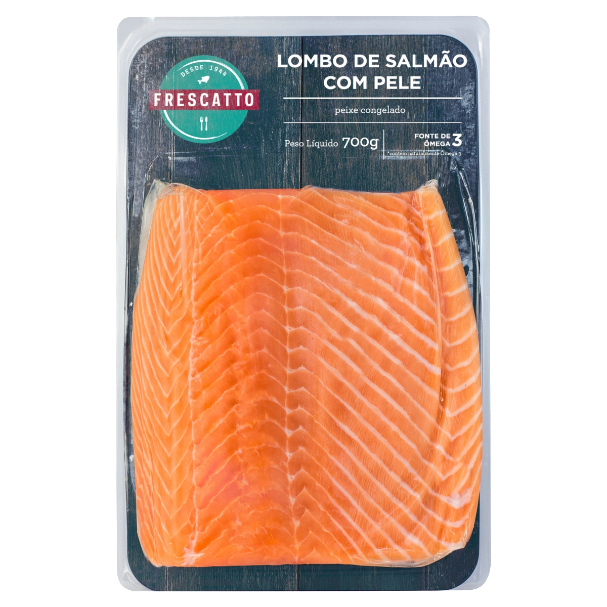 Lombo De Salmão Congelado Frescatto Pacote 700g