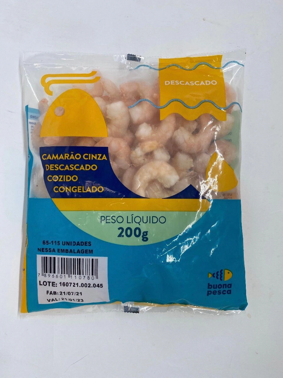 Camarao Cinza Descascado Buona Pesca Coz 200g