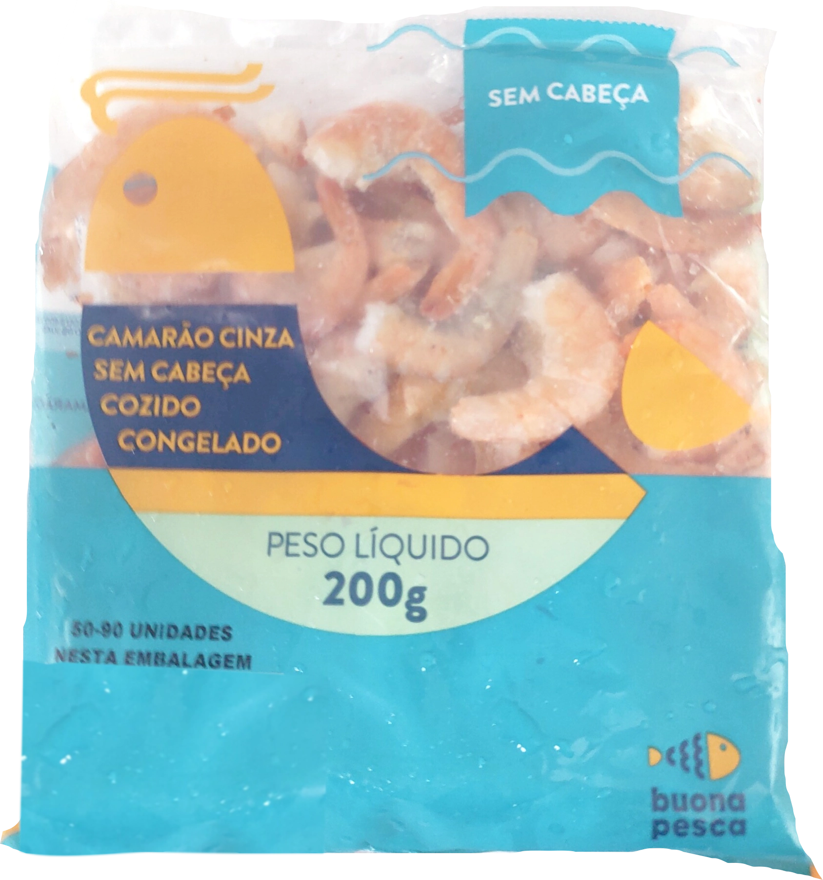 Camarao Cinza S/cab Buona Pesca Coz 200g