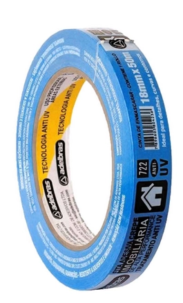 Fita Crepe 24mm X 50mts 722 Azul Adelbras
