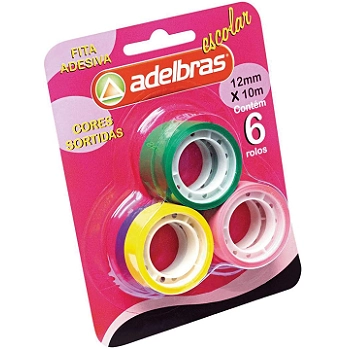 Fita Adelbras Adesiva Polisil 12mmx10m