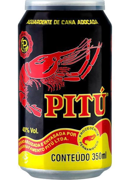 Aguardente De Cana Adoçada Pitú Lata 350ml