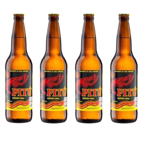 Aguardente De Cana Adoçada Pitú Garrafa 600ml