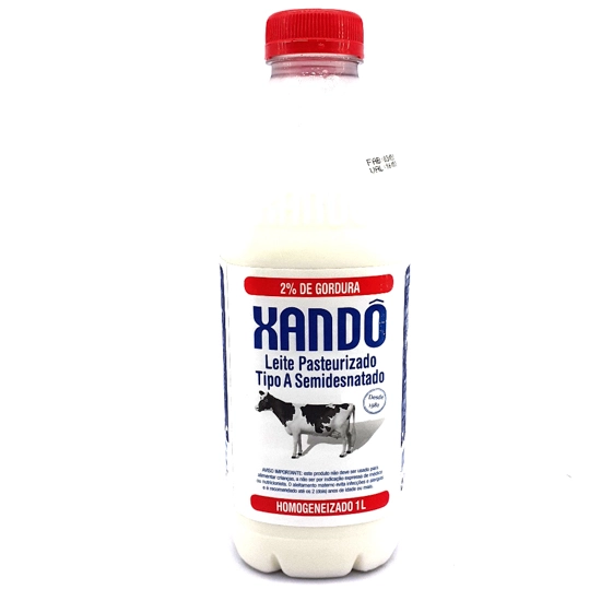 Leite Pasteurizado Tipo A Semidesnatado Xandô Garrafa 1l