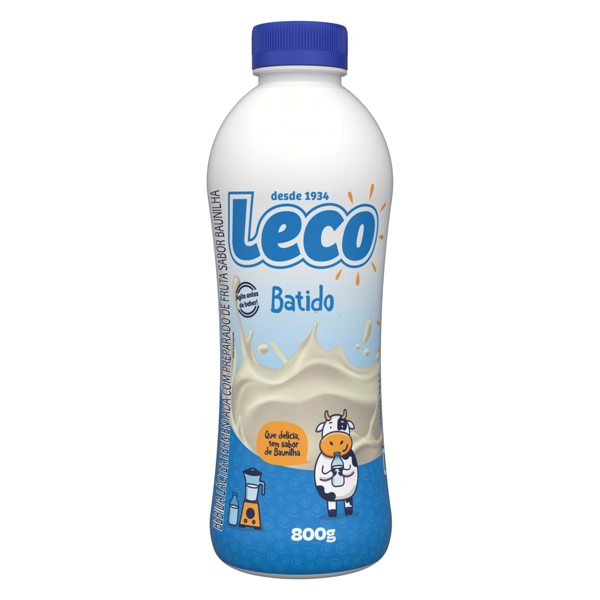 Bebida Láctea Fermentada Baunilha Leco Garrafa 800g