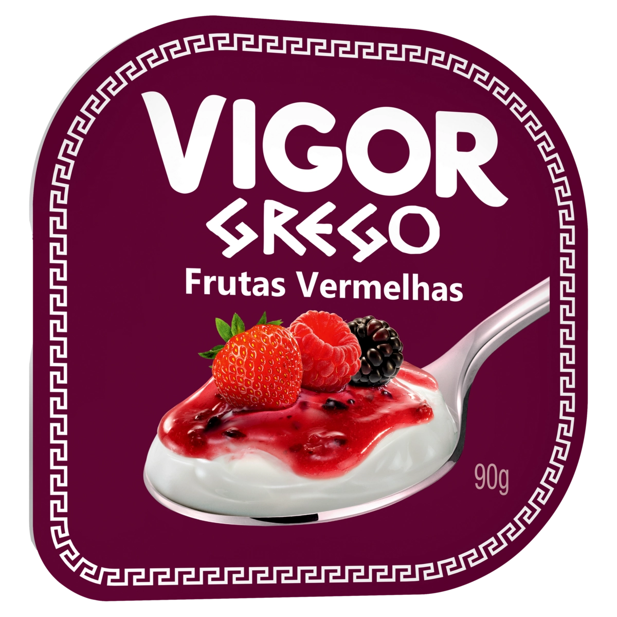 Iogurte Grego Calda Frutas Vermelhas Vigor Pote 90g