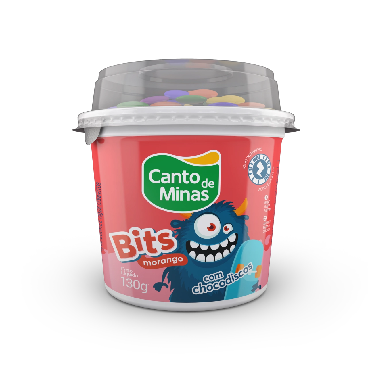 Iogurte Bits Morango 12x130g