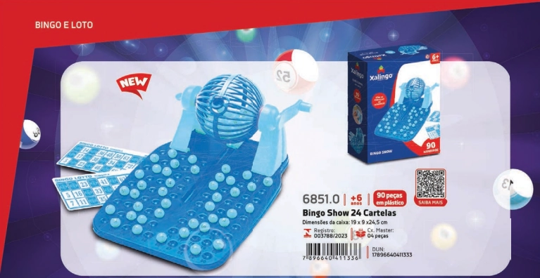 Bingo Show 24 Cartelas C/90pcs Ref.68510