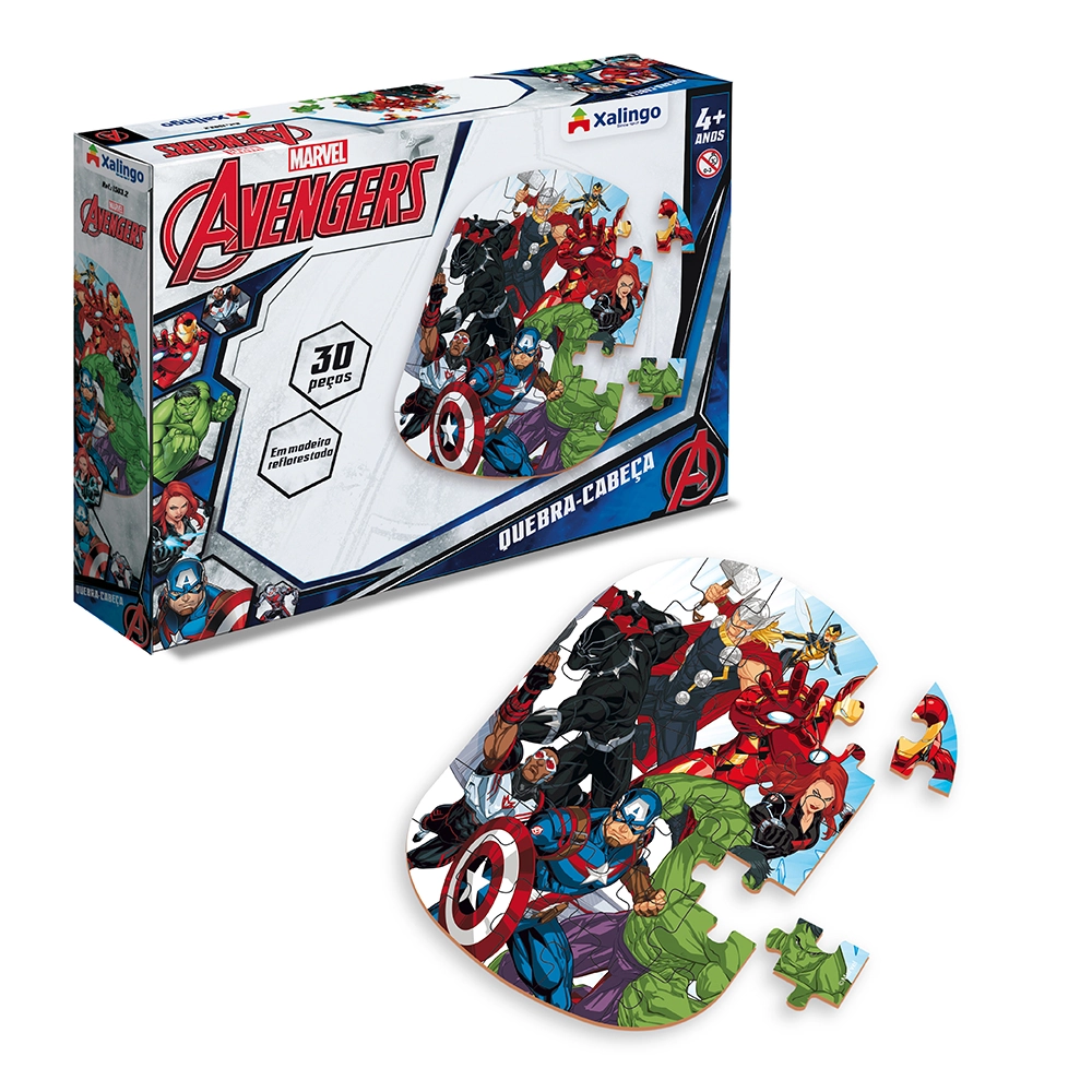 Quebra Cabeça Infantil Avengers Assemble Xalingo