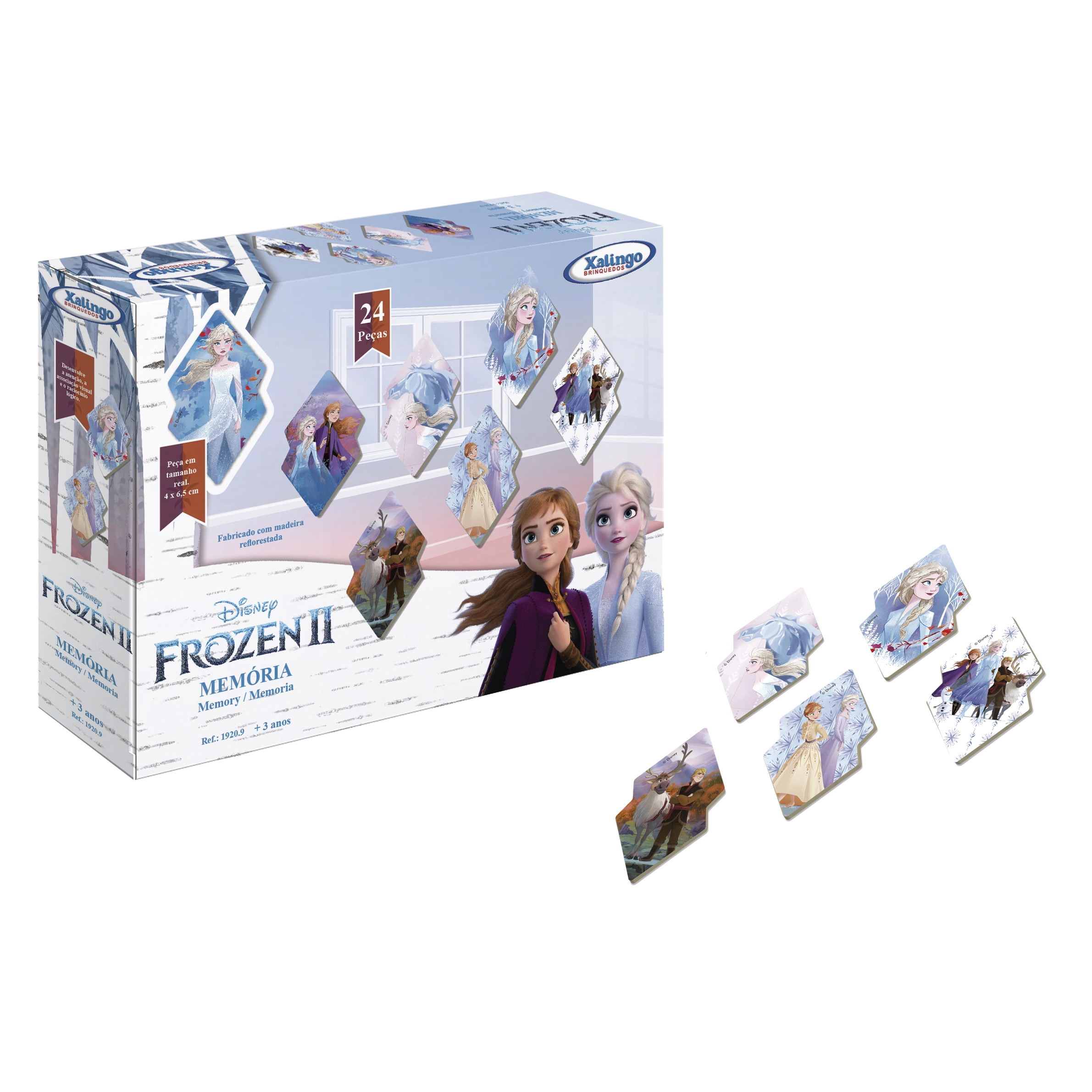 Jogo Da Memoria Xalingo Frozen C/24pcs Ref.19209 Un
