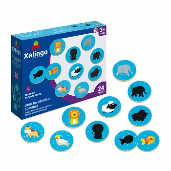 Jogo Da Memoria Sombras Linha Tdah 24pcs Ref.17365