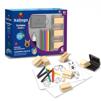 Kit Carimbos Policia Ref.13465 Xalingo