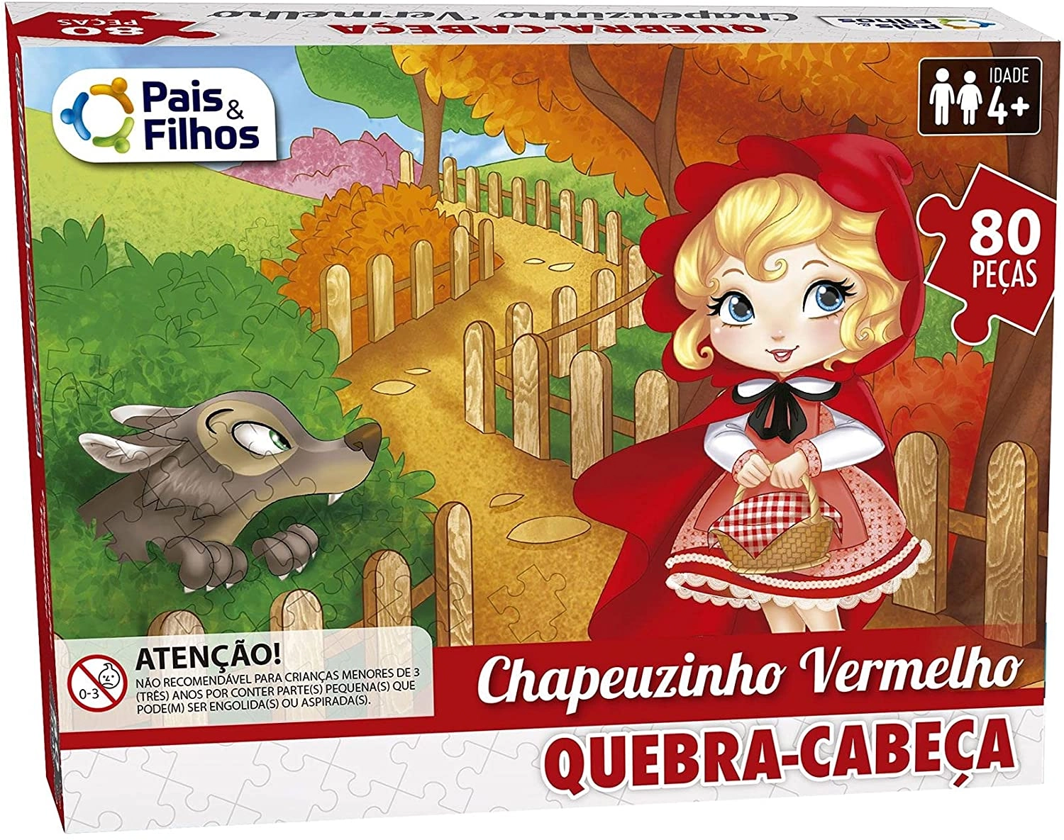 Brinq. Quebra Cabeca Chapeuzinho Vermelho