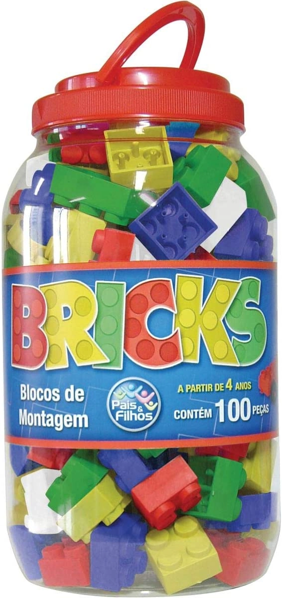 Bricks Blocos De Montar Pote 100pc R4752