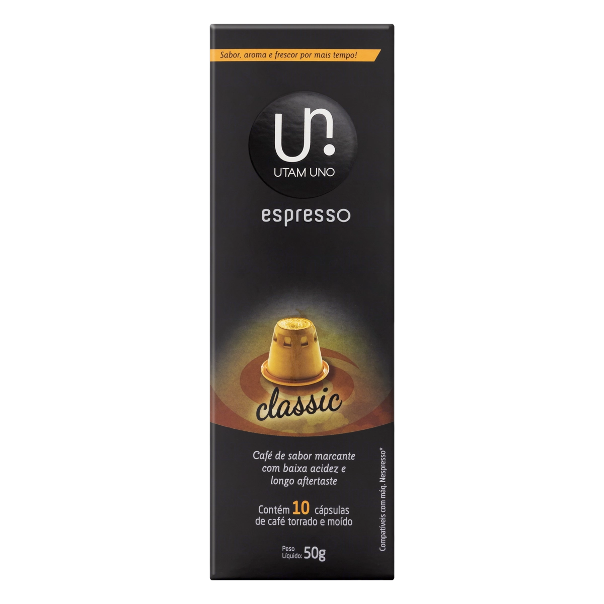 Café Em Cápsula Torrado E Moído Espresso Classic Utam Uno Caixa 50g 10 Unidades