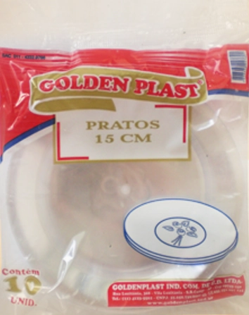 Prato Goldenplast N 15 Cristal C/10