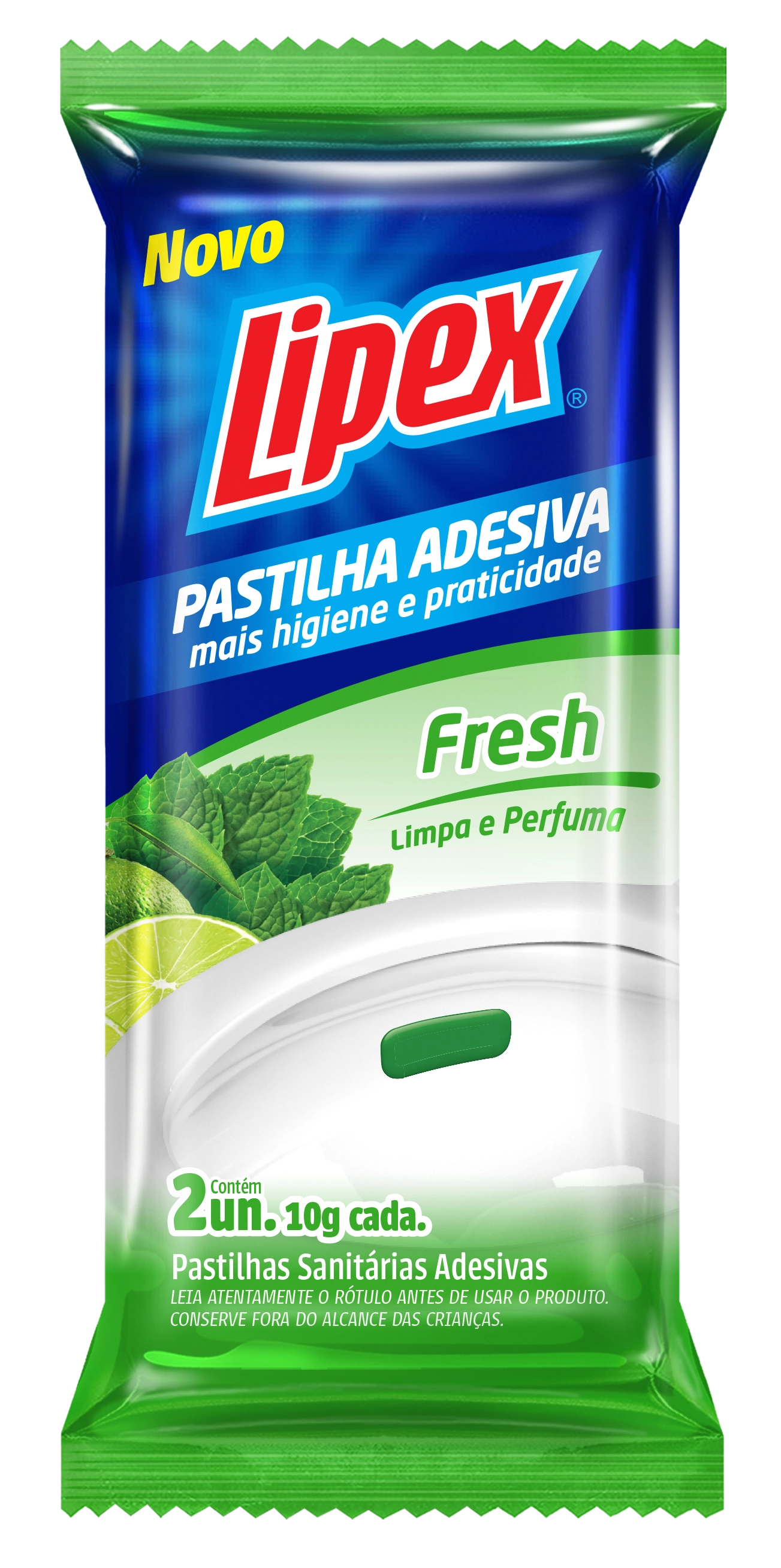 Pastilha Adesiva Lipex Fresh C/2