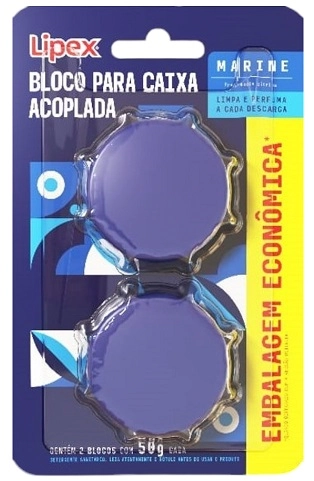 Bloco P/ Caixa Acoplada Lipex C/02 50g Marine