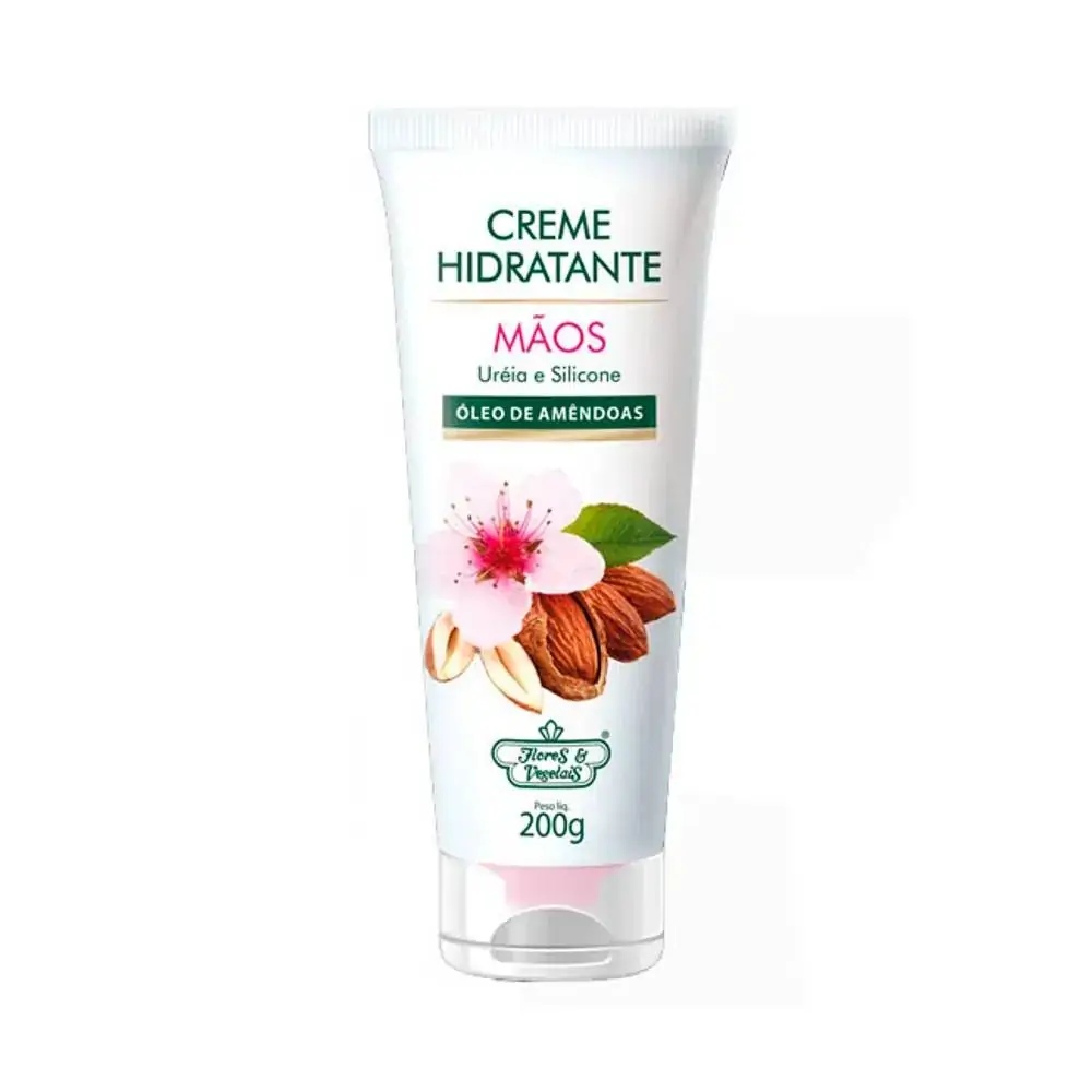 Creme Hidratante Maos E Pes Flores Vegetais 200gr