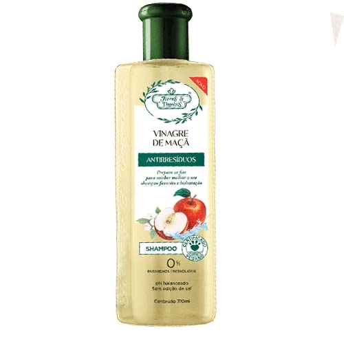Shampoo Flores Vegetais 310ml Vinagre/maca