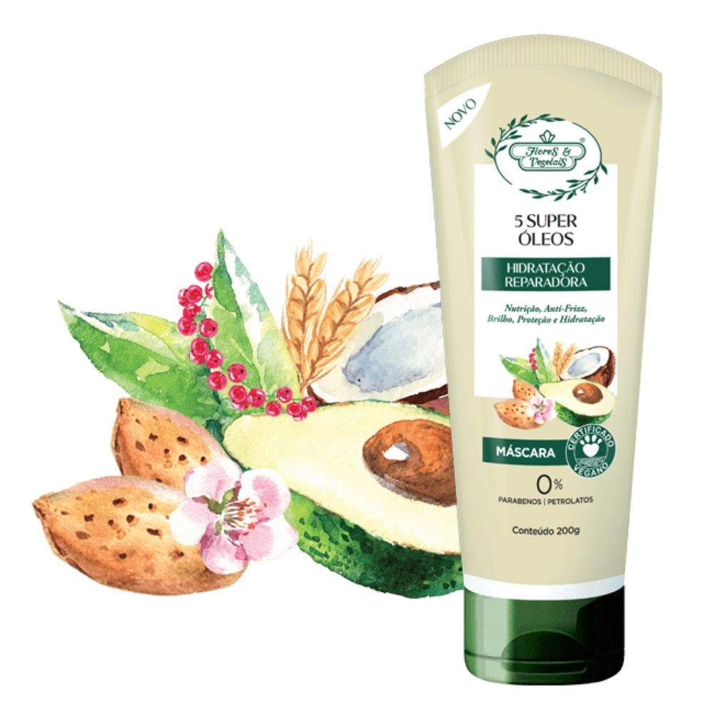 Flores E Vegetais Masc 200g Super 5 Oleos