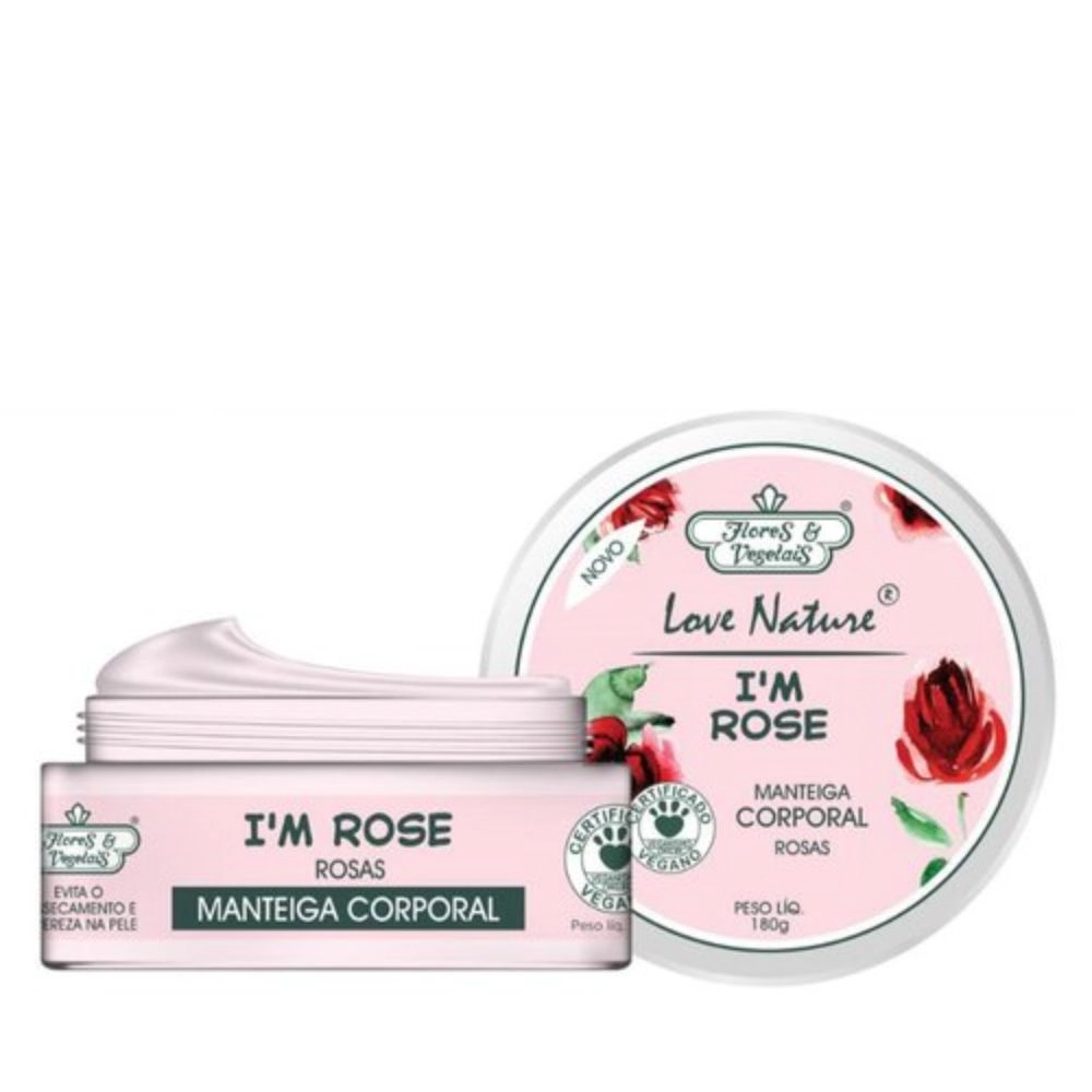 Mant Hidr Corp Flores E Vegetais 180gr Rosas