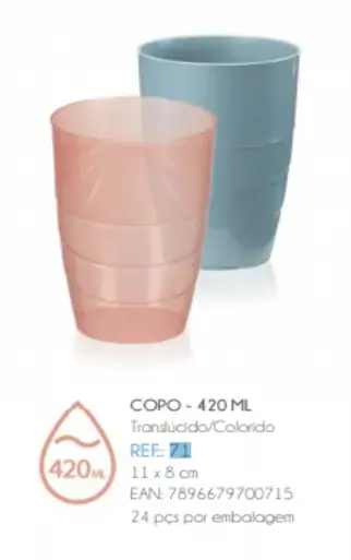 Copo P Rainha Plast 420ml