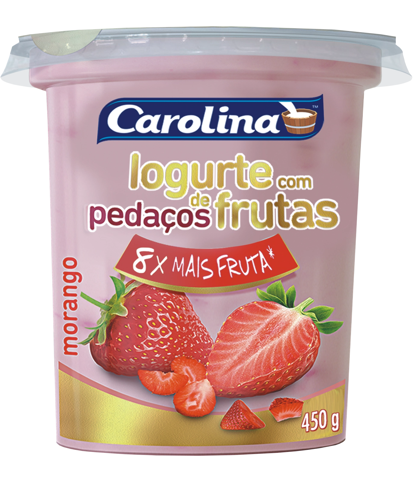 Iogurte.carolina Polpa 500gr Morango Cp