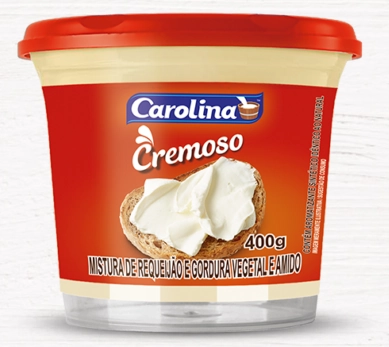 Requeijao Cremoso Carolina Gordura Vegetal/amido 400g