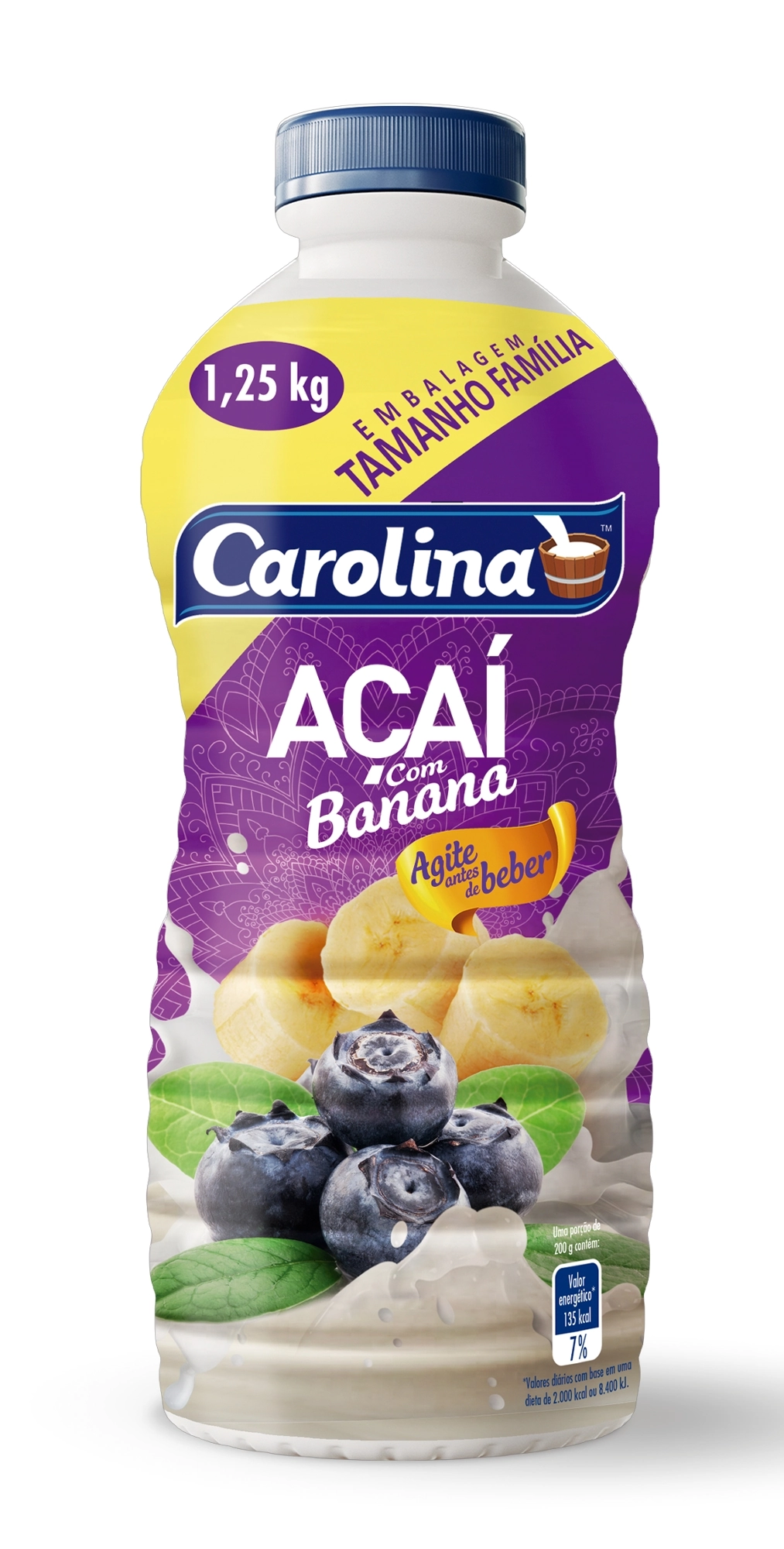 Beb Lactea Carolina 1250g Acai E Banana