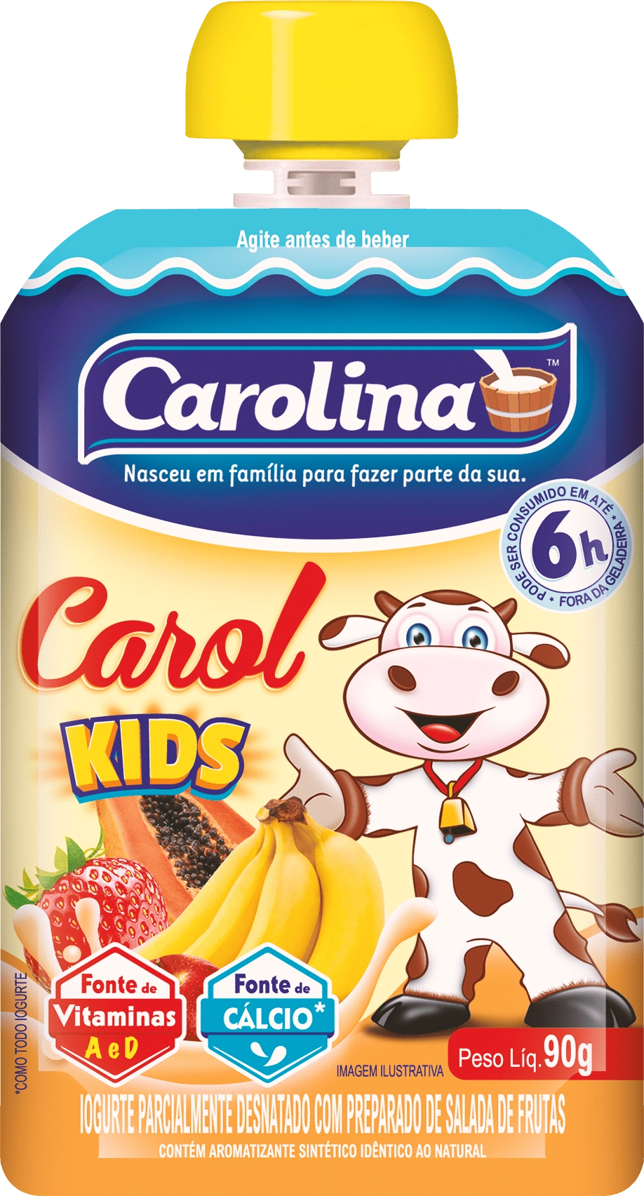 Iogurte Verygurt Sabor Salada De Frutas Carolina 90g