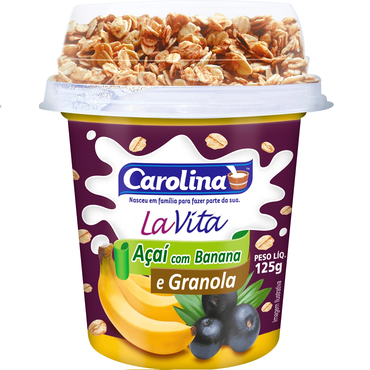 Bebida Lactea Acai E Banana C Granola