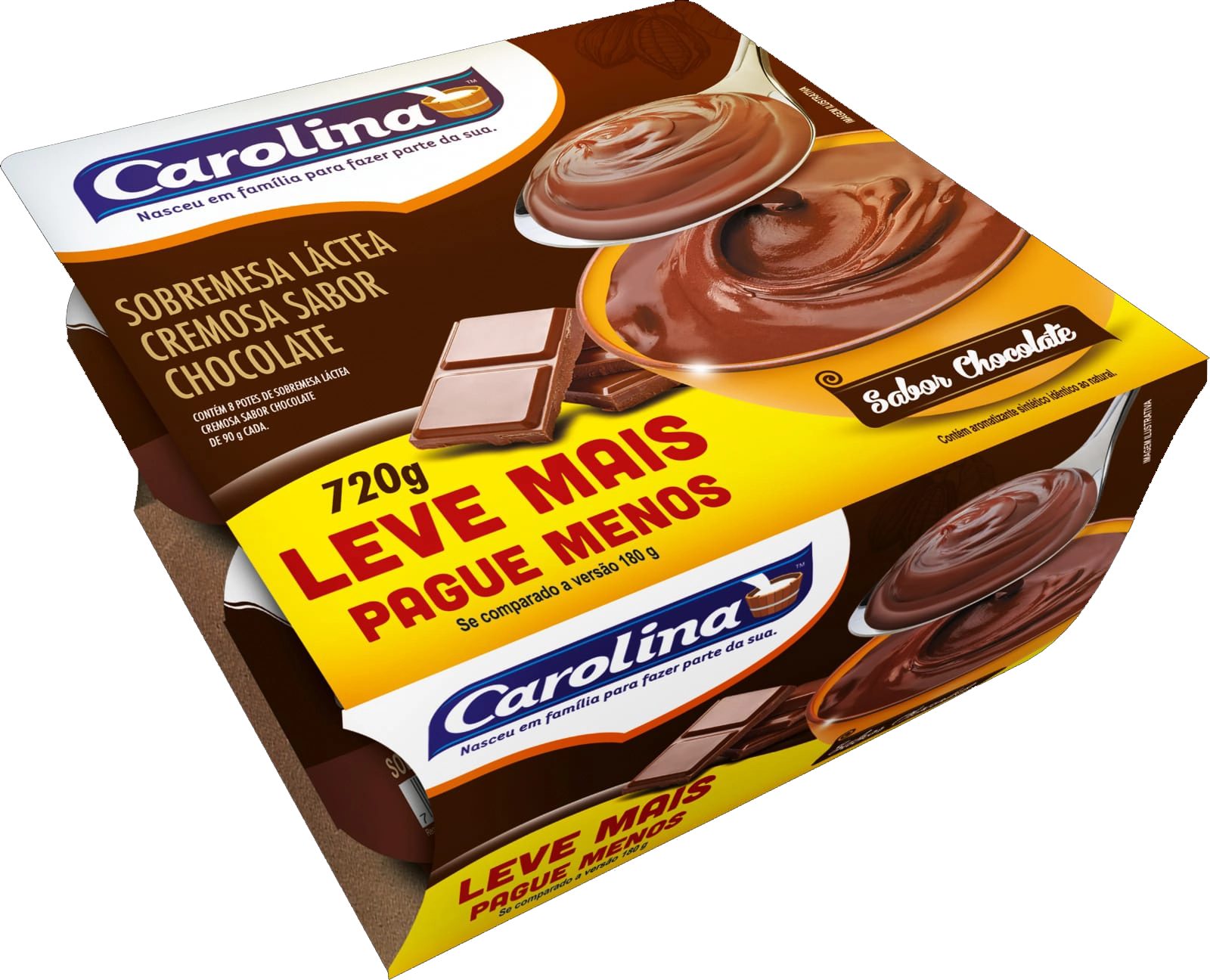 Sob Lactea Carolina Cremosa Choc 720g