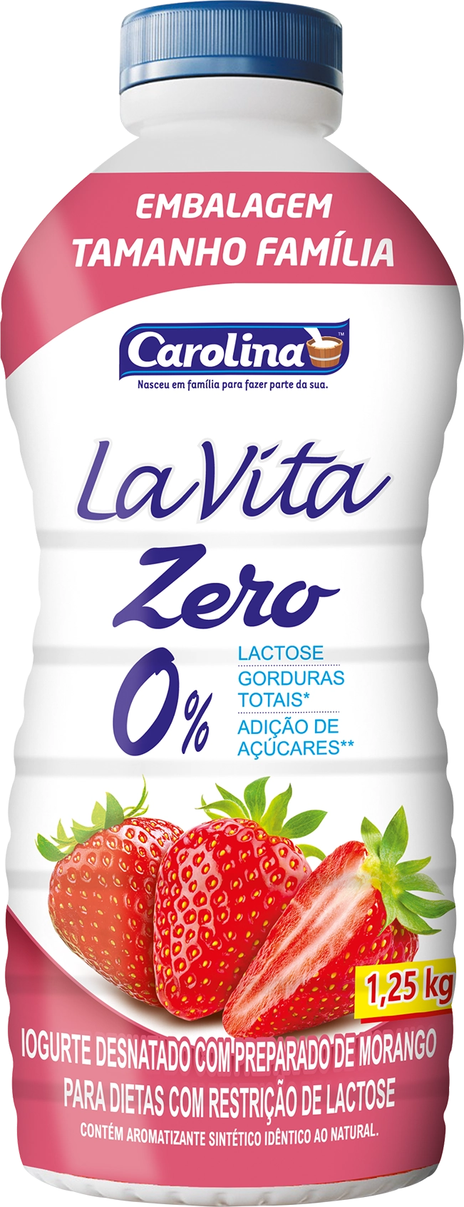 Iog Carolina Zero Morango 1250g