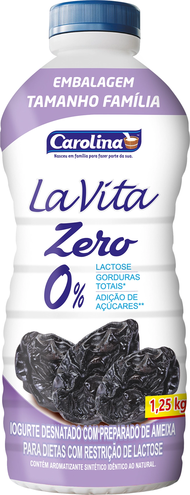 Iog Carolina Zero Ameixa 1250g
