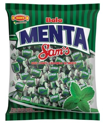 Bala Menta Marca Sams 500gr