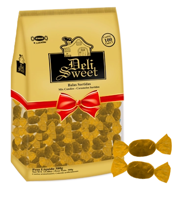 Bala Deli Sweet Dourado 380g