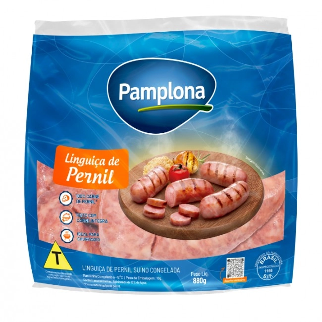 Linguiça De Pernil Congelada Pamplona 880g