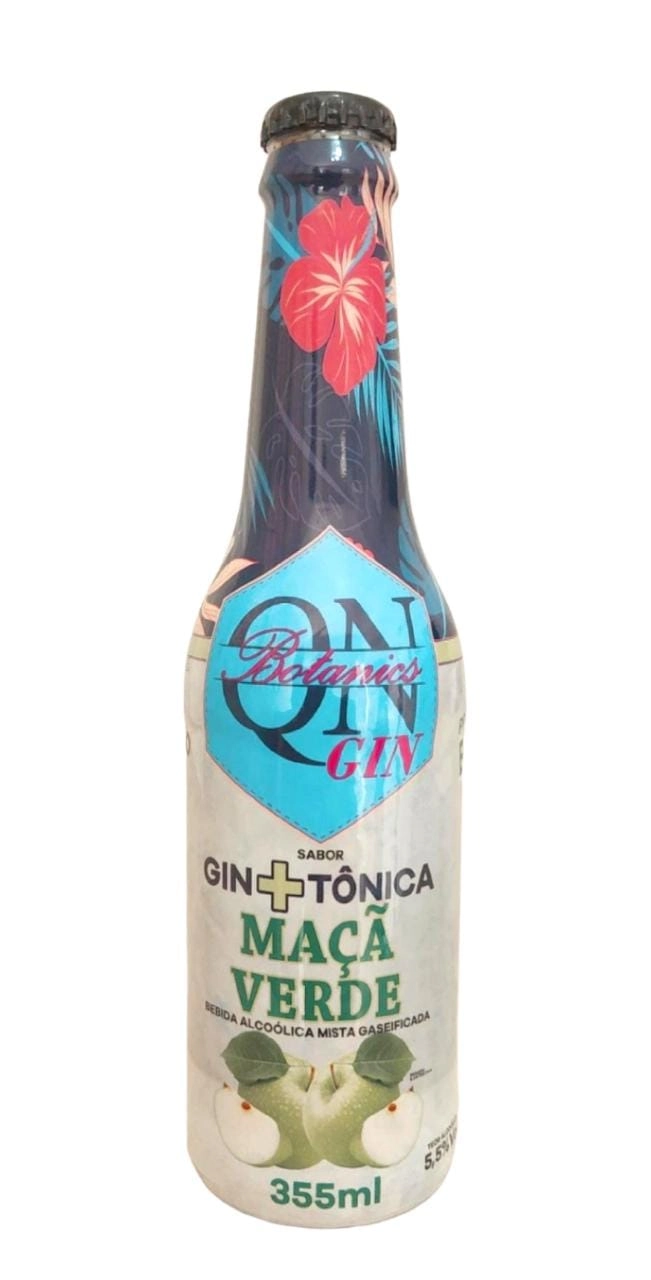 Gin Qn Botanics 355ml Maca Verde