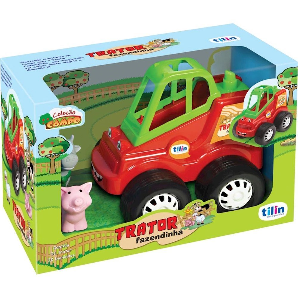 Trator Fazendinha C/1 Bichinho Ref 416 Tilin
