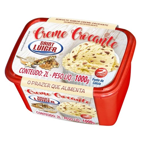 Sorvete Saint Luiger 2l Creme Crocante