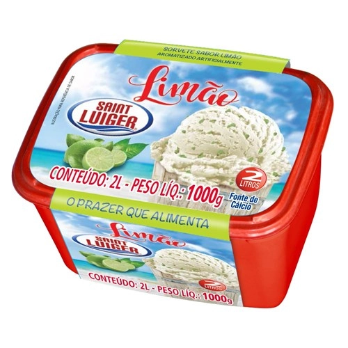 Sorvete St Luiger 2lt Limao C/raspa