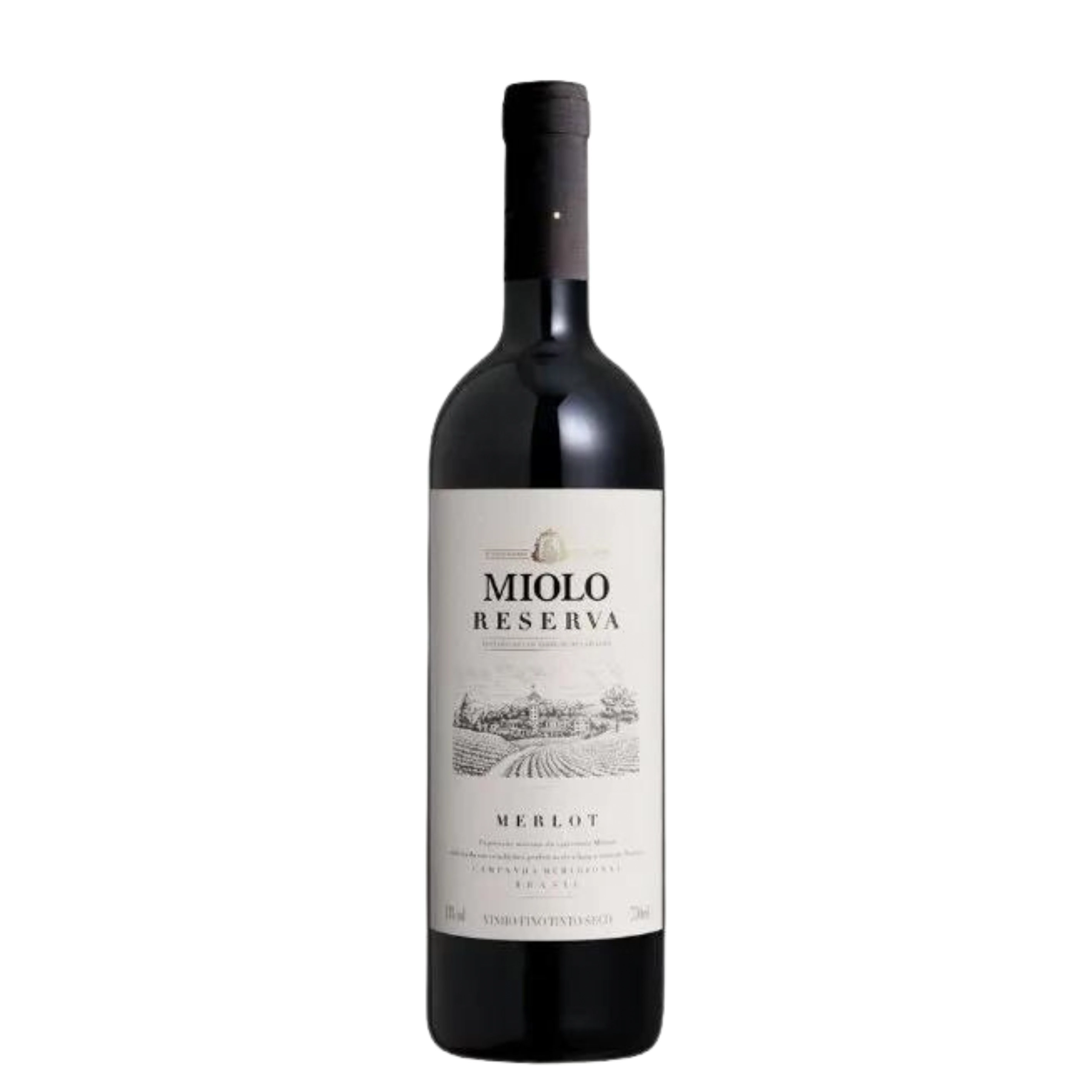 Vinho Brasileiro Tinto Seco Reserva Miolo Merlot Campanha Garrafa 750ml