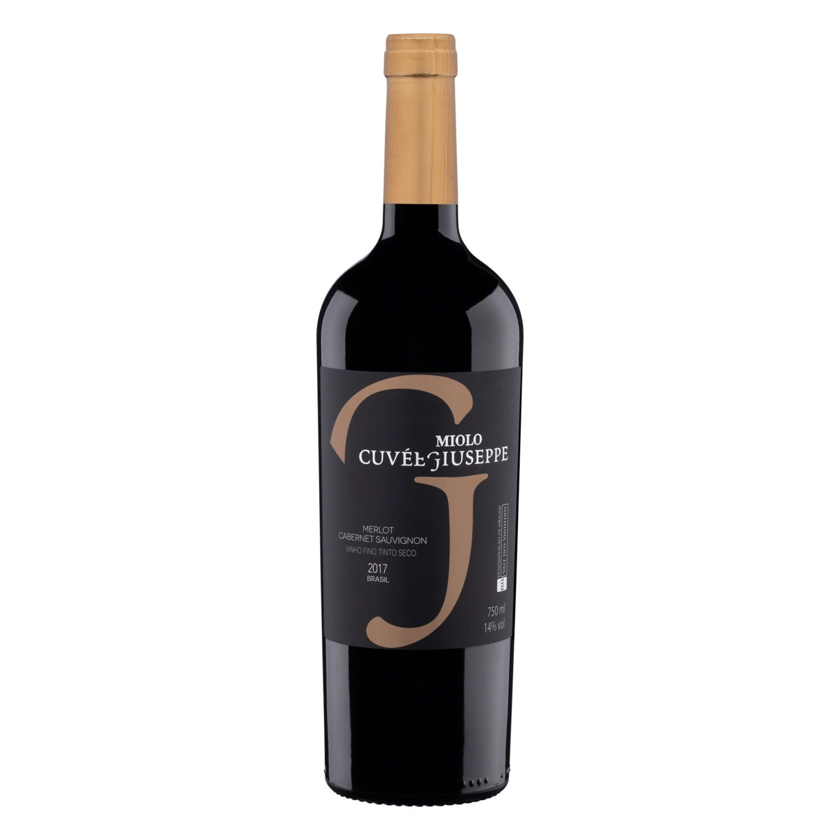 Vinho Brasileiro Tinto Seco Cuvée Giuseppe Miolo Merlot Cabernet Sauvignon Vale Dos Vinhedos Garrafa