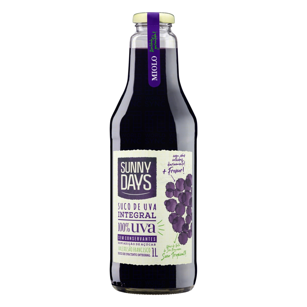 Suco Integral Uva Tinto Sunny Days Garrafa 1l