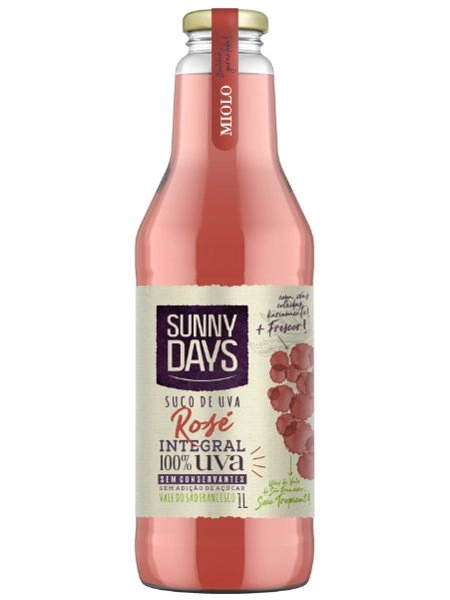 Suco Integral Uva Rosé Sunny Days Garrafa 1l
