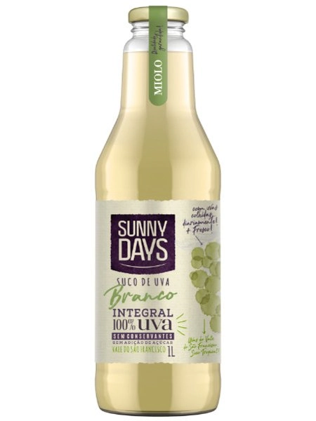 Suco Integral Uva Branco Sunny Days Garrafa 1l