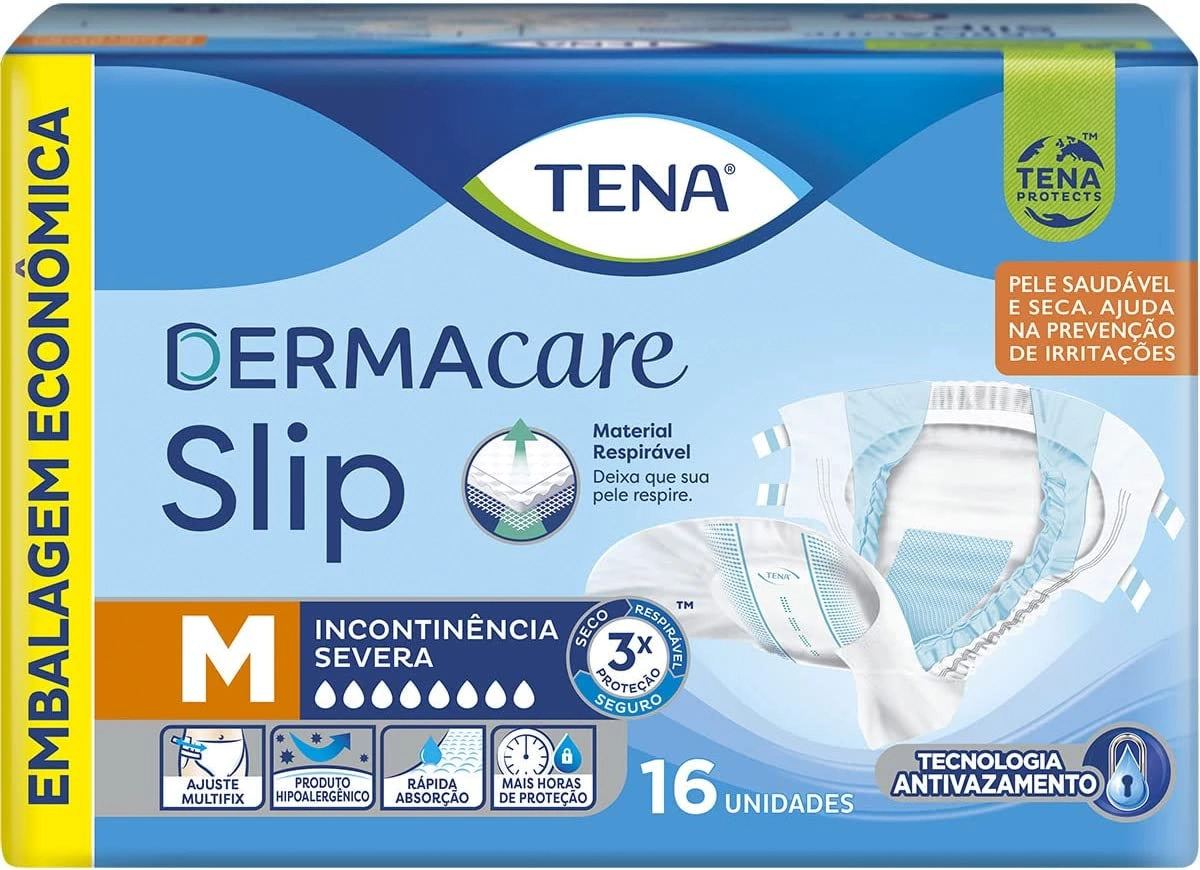 Roupa Intima Tena Slip Dermacare C/16 M Emb.econ.