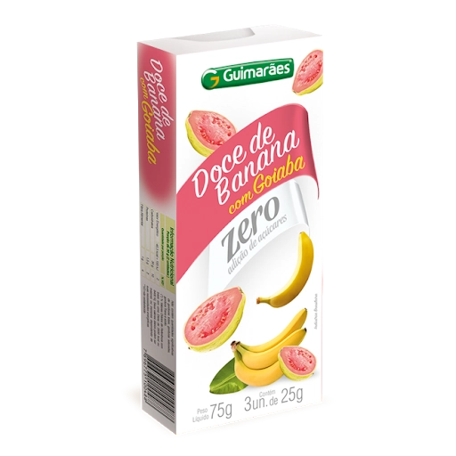 Doce Banana Guimaraes 75g Goiabada Zero C/3