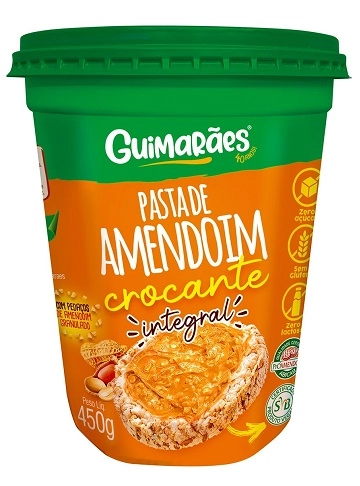 Pasta De Amendoim Guimaraes 450g Crocante